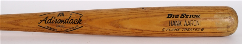 1968 Hank Aaron Atlanta Braves Adirondack Professional Model Bat (MEARS A6.5)