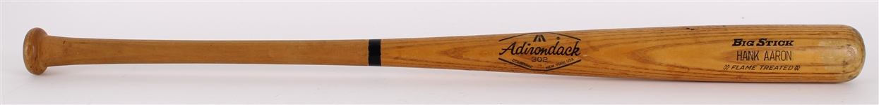 1968 Hank Aaron Atlanta Braves Adirondack Professional Model Bat (MEARS A6.5)