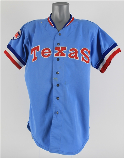 1982 Fred Koenig Texas Rangers Game Worn Road Jersey (MEARS LOA) 