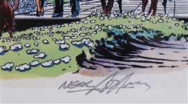 Circa 1970 Batman LE 9/500 Neal Adams 25x32 Framed Print (1st Warner Brothers Store Commissioned Artwork)