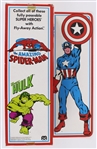1979 Captain America Marvelmania w/ Fly Away Action 12.5 Mego Poseable Figure (MIB)