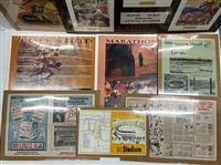1930s-1990s Milwaukee Braves, Green Bay Packers, Mke Bucks & more 32x40 Prints (Lot of 24)