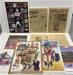 1930s-1990s Milwaukee Braves, Green Bay Packers, Mke Bucks & more 32x40 Prints (Lot of 24)