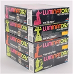 1991 Luminators Neon Monsters MIB Model Kits - Lot of 4 w/ Dracula, The Wolfman, Frankenstein & The Mummy