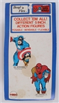 1972 Captain America Marvelmania MOC MEGO Bend 'n Flex 5 Posable Action Figure