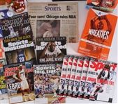 1990's-2010's Basketball Memorabilia Collection - Lot of 24 w/ Michael Jordan Golf Ball, Wheaties Boxes, Sports Illustrated, & More  