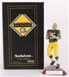 1992 Bart Starr Green Bay Packers MIB Salvino Collection Figurine w/ Signed Cut (JSA)