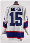 1993-96 Randy Gilhen Winnipeg Jets Game Worn Home Jersey (MEARS LOA)