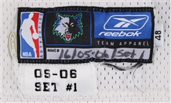 2005-06 Troy Hudson Minnesota Timberwolves Game Worn Home Jersey (MEARS LOA)
