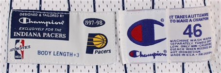 1997-98 Mark Jackson Indiana Pacers Game Worn Home Jersey (MEARS A5)