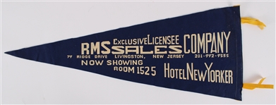 1966 Ultra Rare Batman & Robin Double Sided RMS Sales Co Full Size Pennant 
