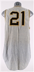 1965-67 Roberto Clemente Pittsburgh Pirates Tribute Jersey (MEARS LOA)