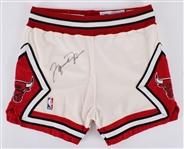 1990-91 Michael Jordan Chicago Bulls Signed Game Worn Home Uniform Shorts (MEARS LOA/Upper Deck) *Full JSA Letter*