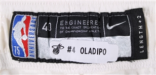 2021-22 Victor Oladipo Miami Heat Uniform Shorts (MEARS LOA)