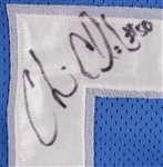 1999 Chris Claiborne Detroit Lions Signed Preseason Jersey (MEARS LOA/JSA)