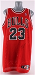 1997-98 Michael Jordan Chicago Bulls Road Jersey (MEARS A5/Heat Letter)