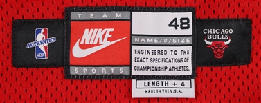 1997-98 Michael Jordan Chicago Bulls Road Jersey (MEARS A5/Heat Letter)