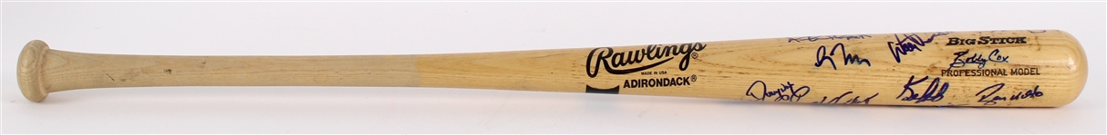 1997 Atlanta Braves Multi Signed Rawlings Adirondack Bat w/ 18 Signatures Including Greg Maddux, Tom Glavine, Chipper Jones, Bobby Cox & More (JSA)