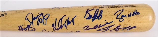 1997 Atlanta Braves Multi Signed Rawlings Adirondack Bat w/ 18 Signatures Including Greg Maddux, Tom Glavine, Chipper Jones, Bobby Cox & More (JSA)