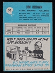 1964 Jim Brown Cleveland Browns Philadelphia Trading Card #30