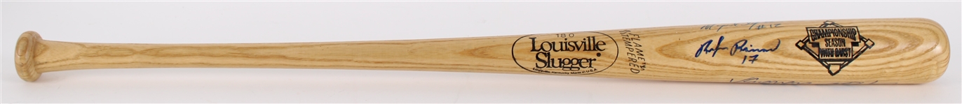 1995-97 Hall of Fame & Stars Multi Signed Louisville Slugger Bat w/ Vladimir Guerrero, Miguel Tejada, Ben Grieve & Ruben Rivera (JSA)