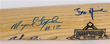 1995-97 Hall of Fame & Stars Multi Signed Louisville Slugger Bat w/ Vladimir Guerrero, Miguel Tejada, Ben Grieve & Ruben Rivera (JSA)