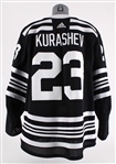 2021 Philipp Kurashev Chicago Blackhawks Alternate Jersey (MEARS LOA)