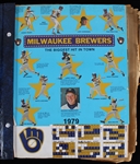 1979-82 Milwaukee Brewers / Bucks & Green Bay Packers Scrapbooks - Lot of 2