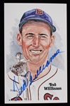1981 Ted Williams Boston Red Sox Signed LE Postcard (JSA)