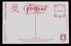 1981 Ted Williams Boston Red Sox Signed LE Postcard (JSA)