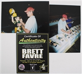 1996 Brett Favre Green Bay Packers Signed Super Bowl XXXI 23 Bobblehead (Favre Hologram) 