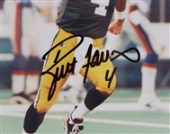 1992-2007 Brett Favre Green Bay Packers Signed 15x20 Framed Photo w/ Pinback (JSA) 