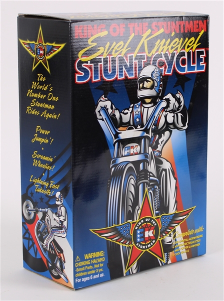 1998 Evel Knievel King of the Stuntmen MIB Stunt Cycle by Playing Mantis