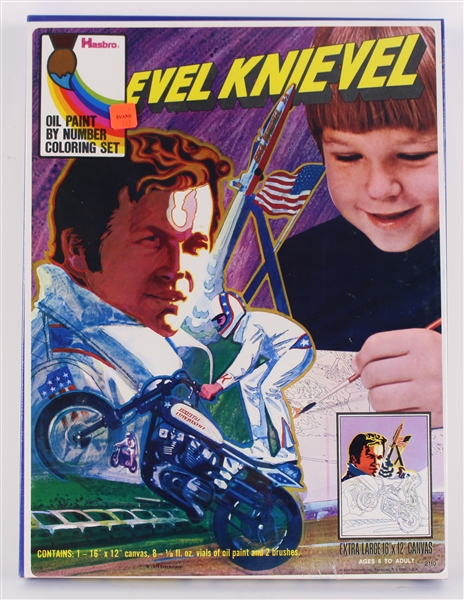 1974 Evel Knievel MIB Hasbro Oil Painting by Numbers Set