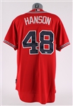 2012 Tommy Hanson Atlanta Braves Game Worn Alternate Jersey (MEARS LOA/MLB Hologram)