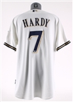 2009 JJ Hardy Milwaukee Brewers Game Worn Home Jersey (MEARS LOA/MLB Hologram)