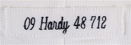 2009 JJ Hardy Milwaukee Brewers Game Worn Home Jersey (MEARS LOA/MLB Hologram)
