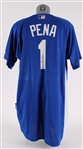 2007-09 Tony Pena Kansas City Royals Signed Spring Training Jersey (MEARS LOA/JSA)