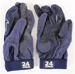 1997-98 Ken Griffey Jr. Seattle Mariners Game Worn Nike Batting Gloves (MEARS LOA)