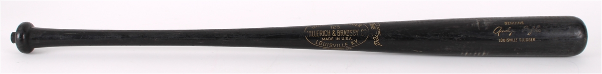 1961-62 Andy Pafko Milwaukee Braves H&B Louisville Slugger Lathe Bat (MEARS LOA)