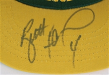 1990's Brett Favre Green Bay Packers Signed Team NFL Cap (JSA) 