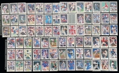1987/90/91 Sportflics & Leaf Complete Baseball Trading Card Sets - Lot of 3 w/ Frank Thomas, Larry Walker, and Sammy Sosa Rookie Cards 