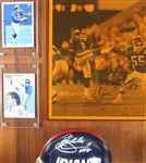 1983-2004 Rodney Williams, Karl Nelson & more NY Giants Signed Mini Helmet, Photo 14x20 Plaques (Lot of 4)(JSA)