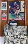 1983-2004 Rodney Williams, Karl Nelson & more NY Giants Signed Mini Helmet, Photo 14x20 Plaques (Lot of 4)(JSA)