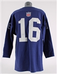 2000 Frank Gifford New York Giants Signed 1956 Throwback Jersey (JSA)