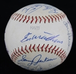 1972 Atlanta Braves Team Signed Baseball w/ 19 Signatures from Personal Collection of Hank Aaron (MEARS LOA/Susan Bailey Letter/JSA)