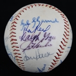 1972 Atlanta Braves Team Signed Baseball w/ 19 Signatures from Personal Collection of Hank Aaron (MEARS LOA/Susan Bailey Letter/JSA)