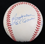 1991-93 500 HR Club / Hall of Famer Multi Signed ONL White Baseball w/ 6 Signatures Including Willie Mays, Hank Aaron, Reggie Jackson & More (Beckett)