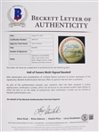 1991-93 500 HR Club / Hall of Famer Multi Signed ONL White Baseball w/ 6 Signatures Including Willie Mays, Hank Aaron, Reggie Jackson & More (Beckett)