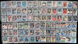 1981-88 Fleer Baseball Trading Card Complete Sets - Lot of 8 w/ Numerous Hall of Fame & Star Rookie Cards